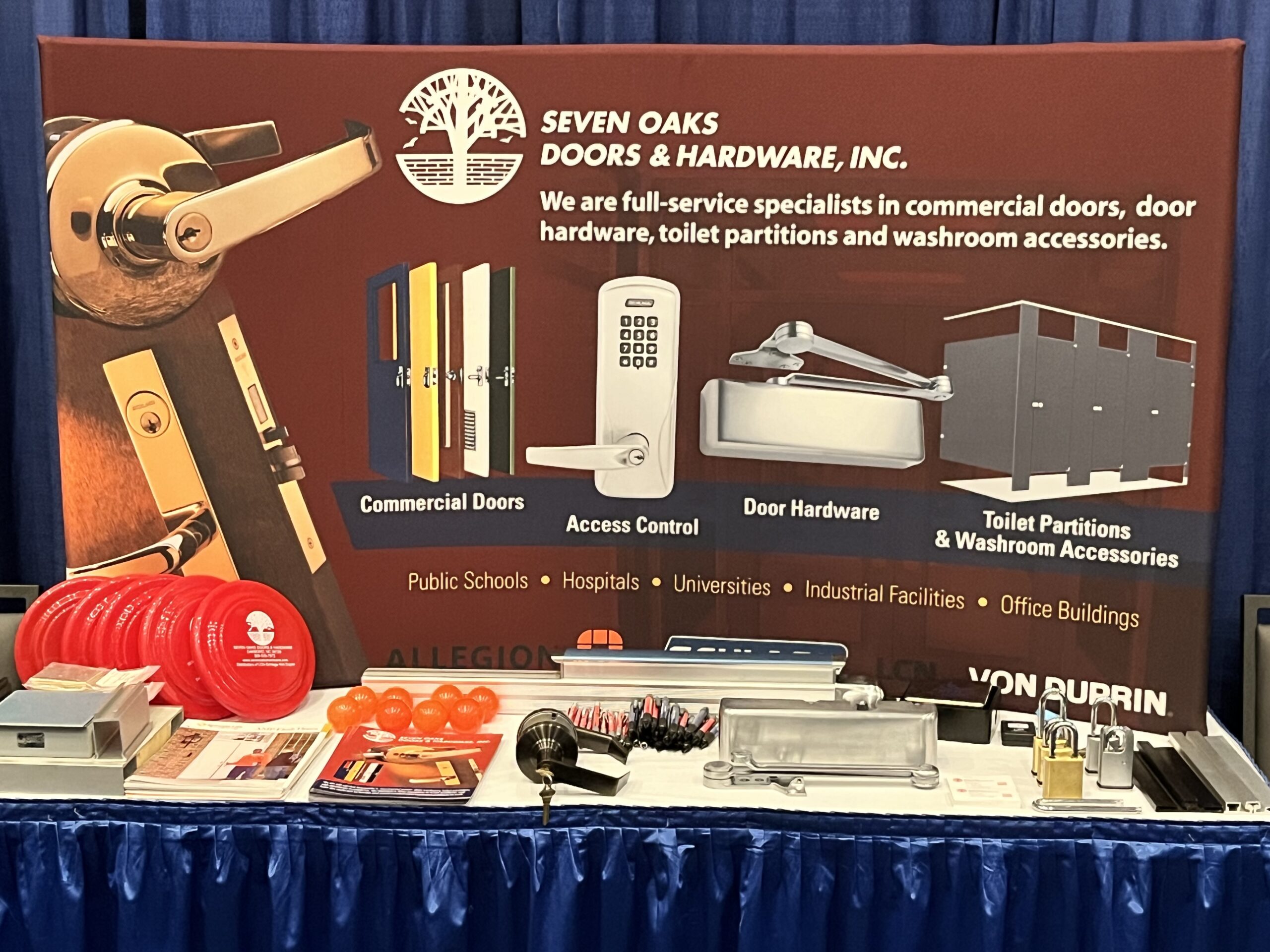 Seven Oaks Doors & Hardware Booth at SCAPPA 2023