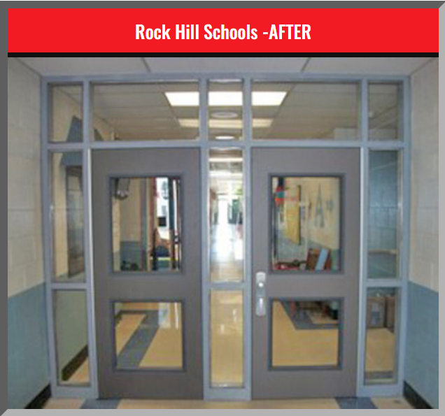 Rock Hill Schools – Before and After Door Transformation