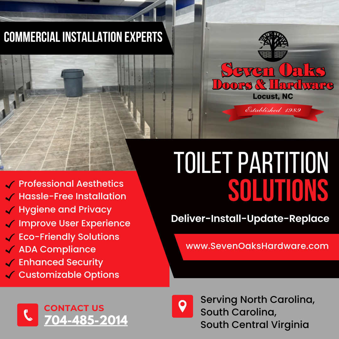 Elevate Your Business Restrooms: Update Toilet Partitions with SevenoaksHardware.com!