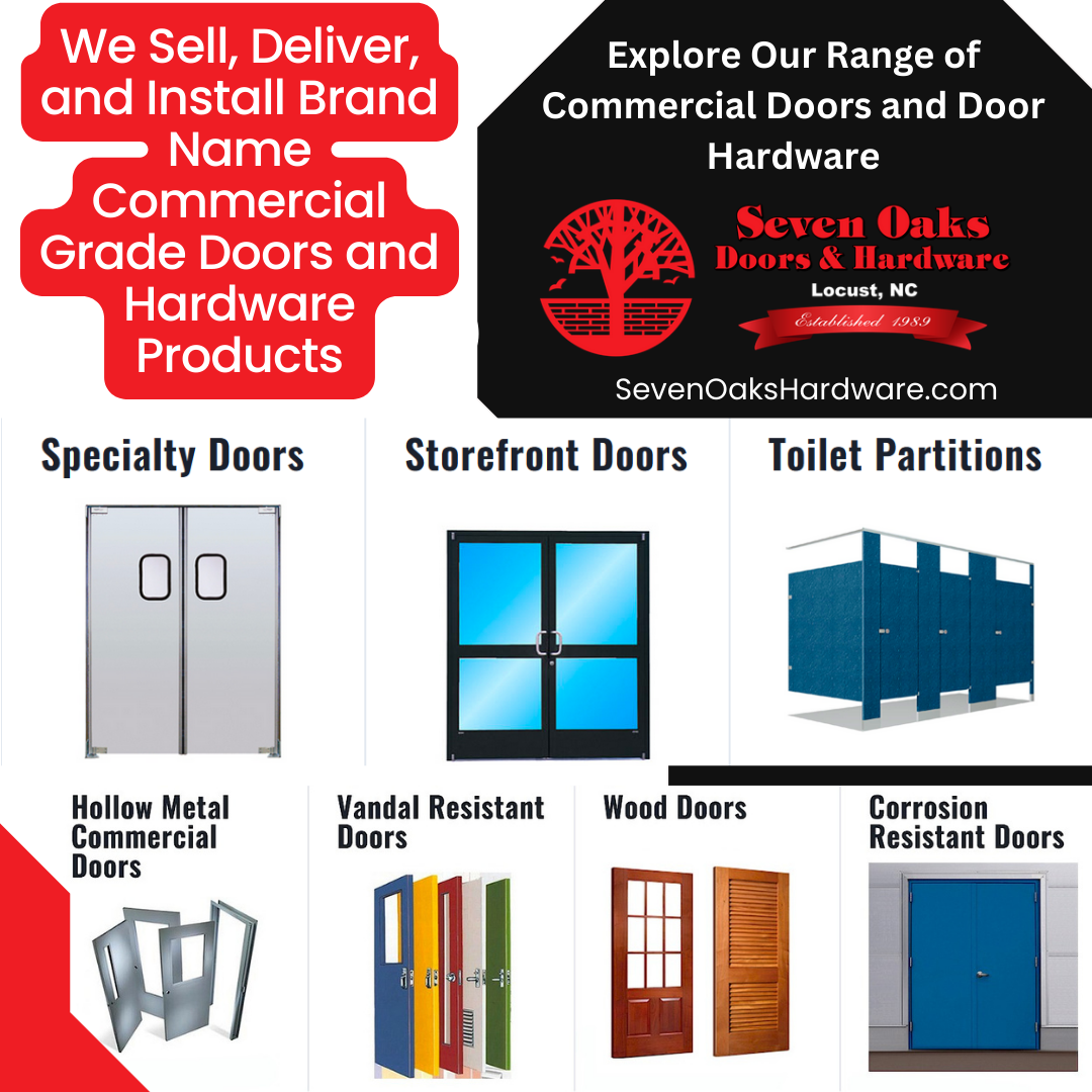 Explore Our Range of Commercial Doors and Door Hardware