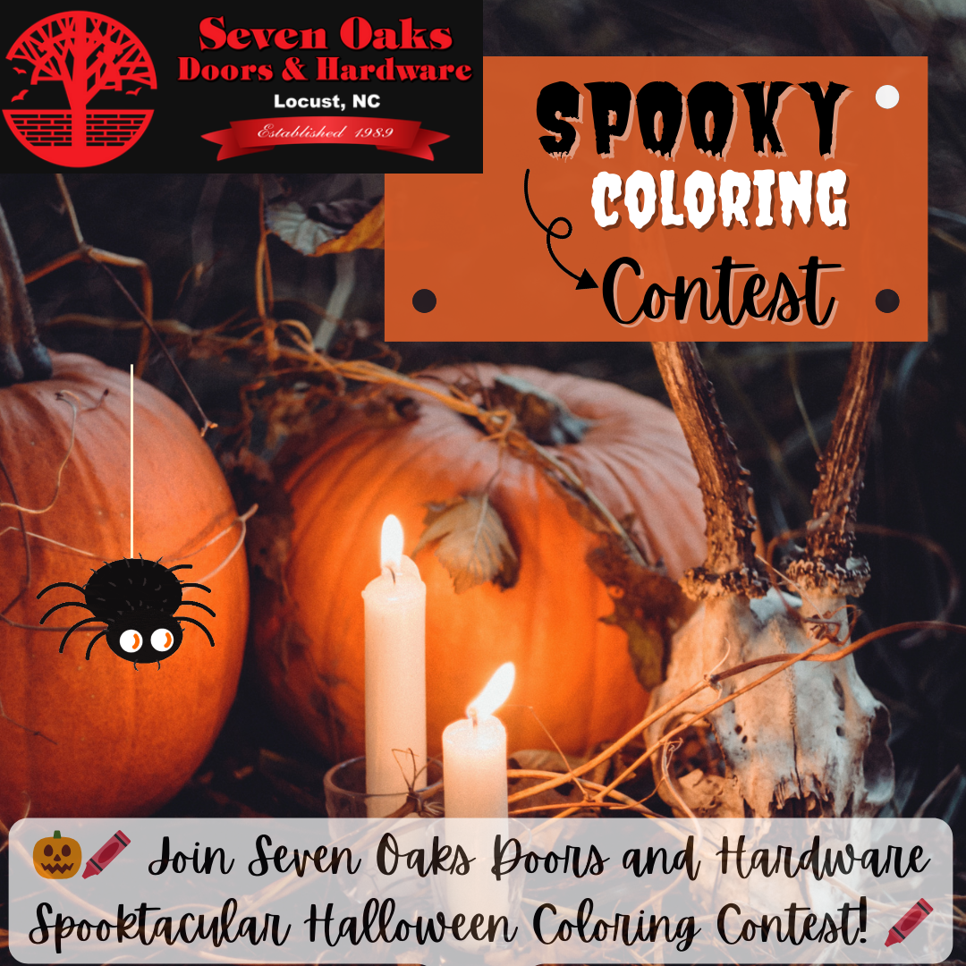 🎃🖍️ Join Seven Oaks Door Solutions’ Spooktacular Halloween Coloring Contest! 🖍️🎃