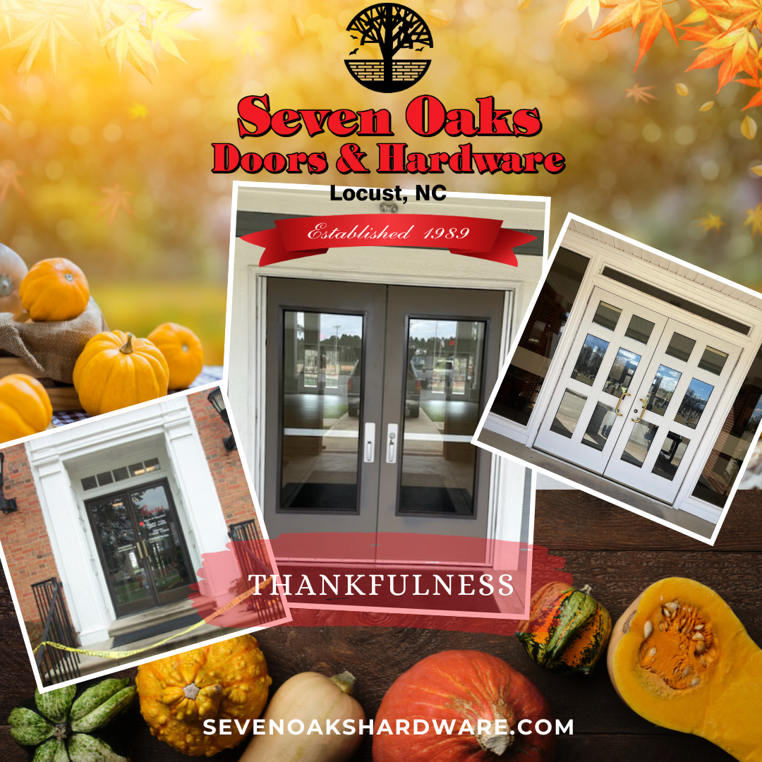"Opening Doors to Gratitude: A Thanksgiving Message from Seven Oaks Commercial Door Solutions"
