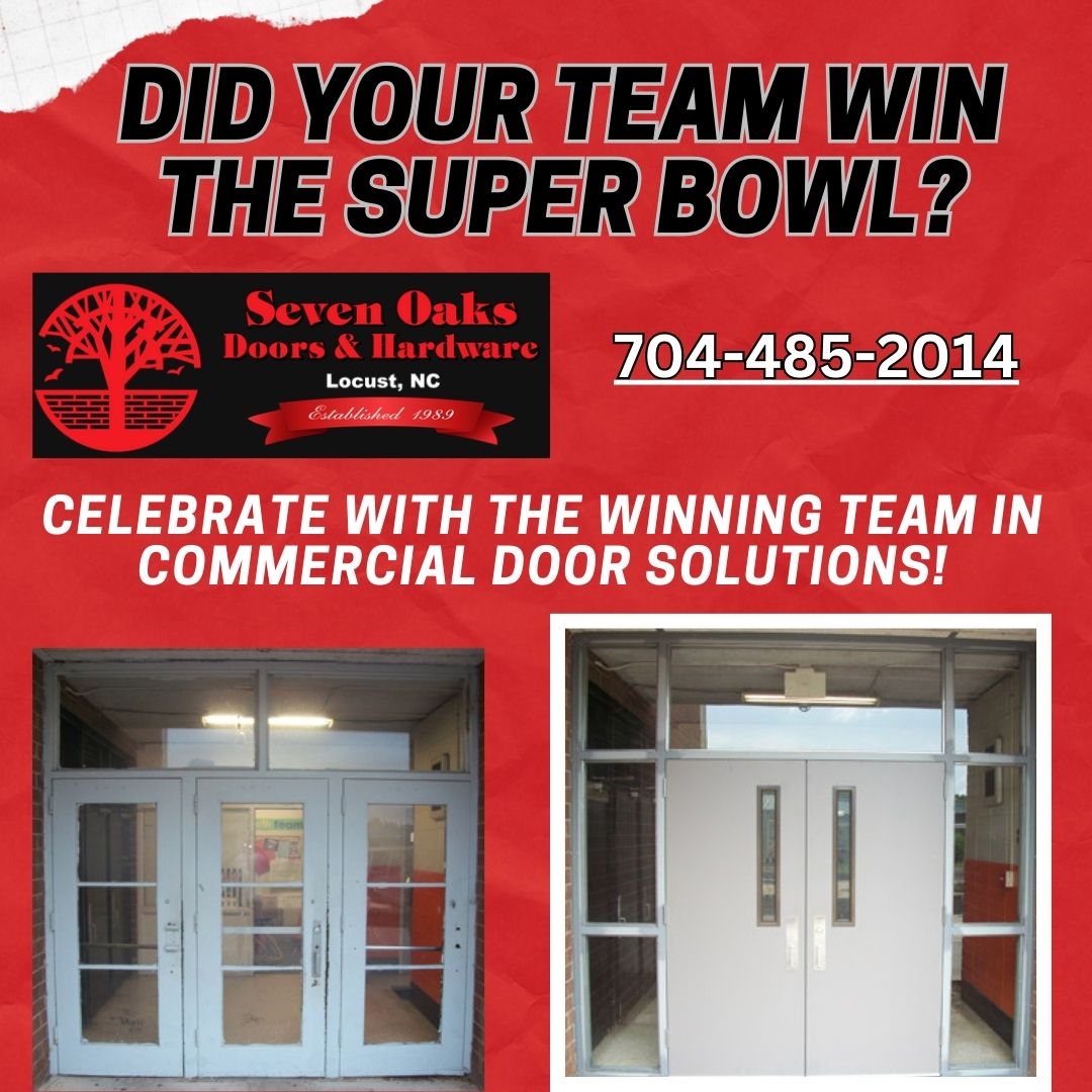 Did Your Team Win the Super Bowl? Celebrate with the Winning Team in Commercial Door Solutions!