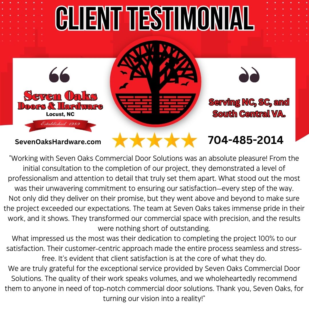 Celebrating Client Satisfaction: A Testimonial from Seven Oaks