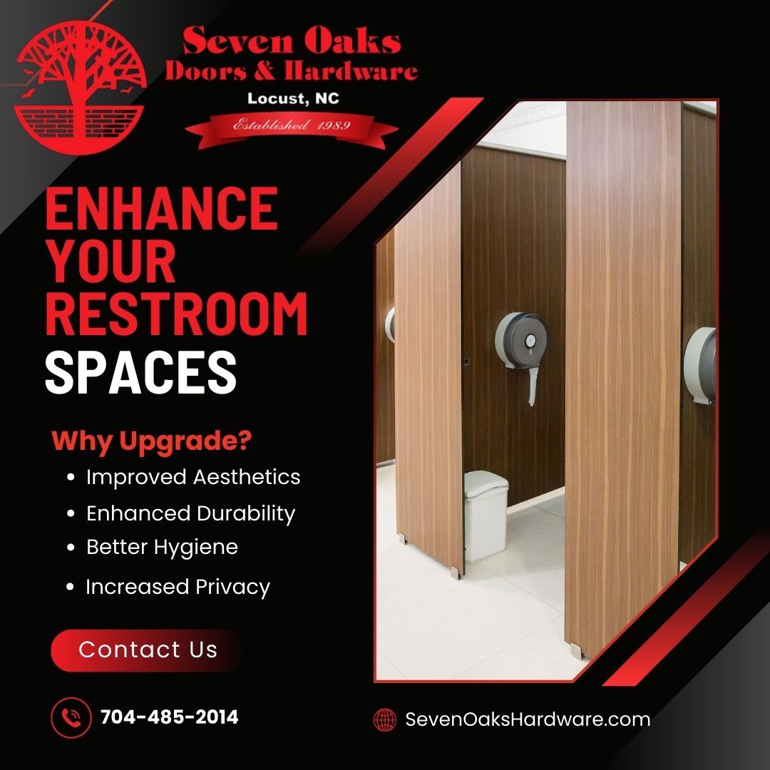 Enhance Your Restroom Spaces with Quality Toilet Partitions from Seven Oaks, Commercial Door and Hardware Solutions