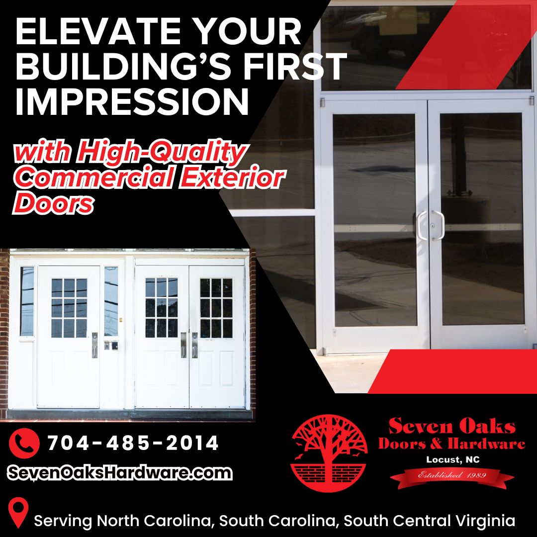 Elevate Your Building’s First Impression with High-Quality Commercial Exterior Doors