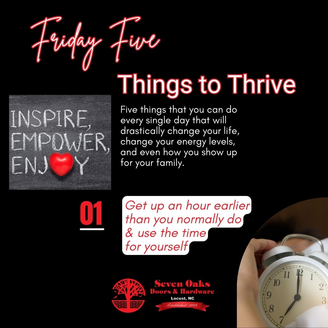 Friday "Five Things To Thrive – Tip #1