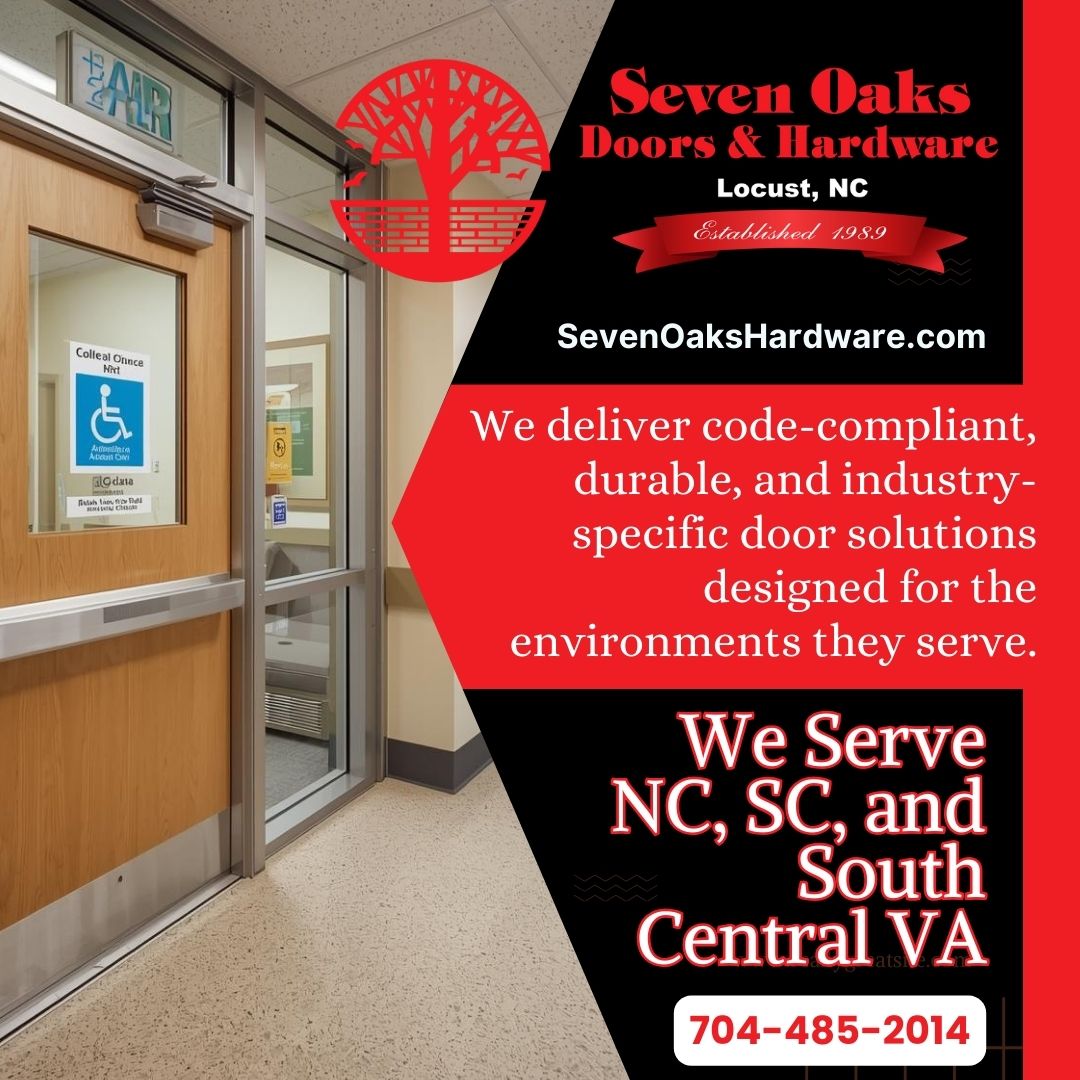 Commercial Doors and Hardware Solutions Tailored to NC, SC, and South Central VA