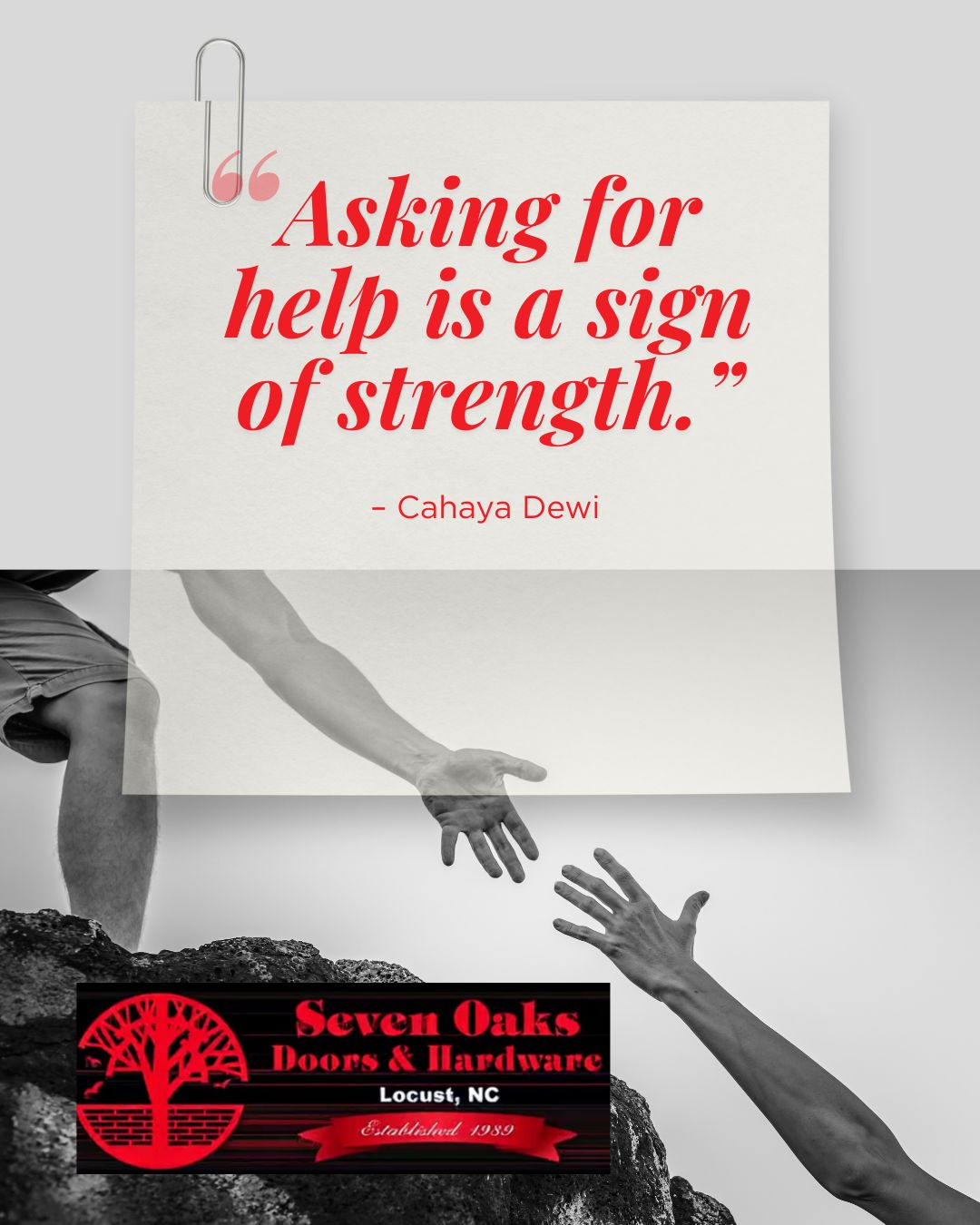 Happy Friday from Seven Oaks Commercial Doors and Hardware!