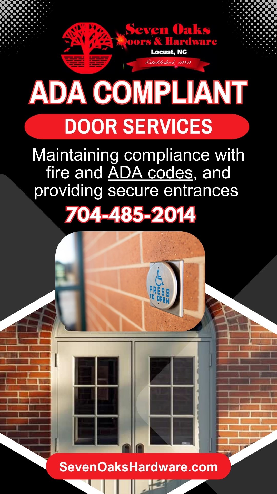 Commercial Doors for Schools and Churches in Goldsboro, NC