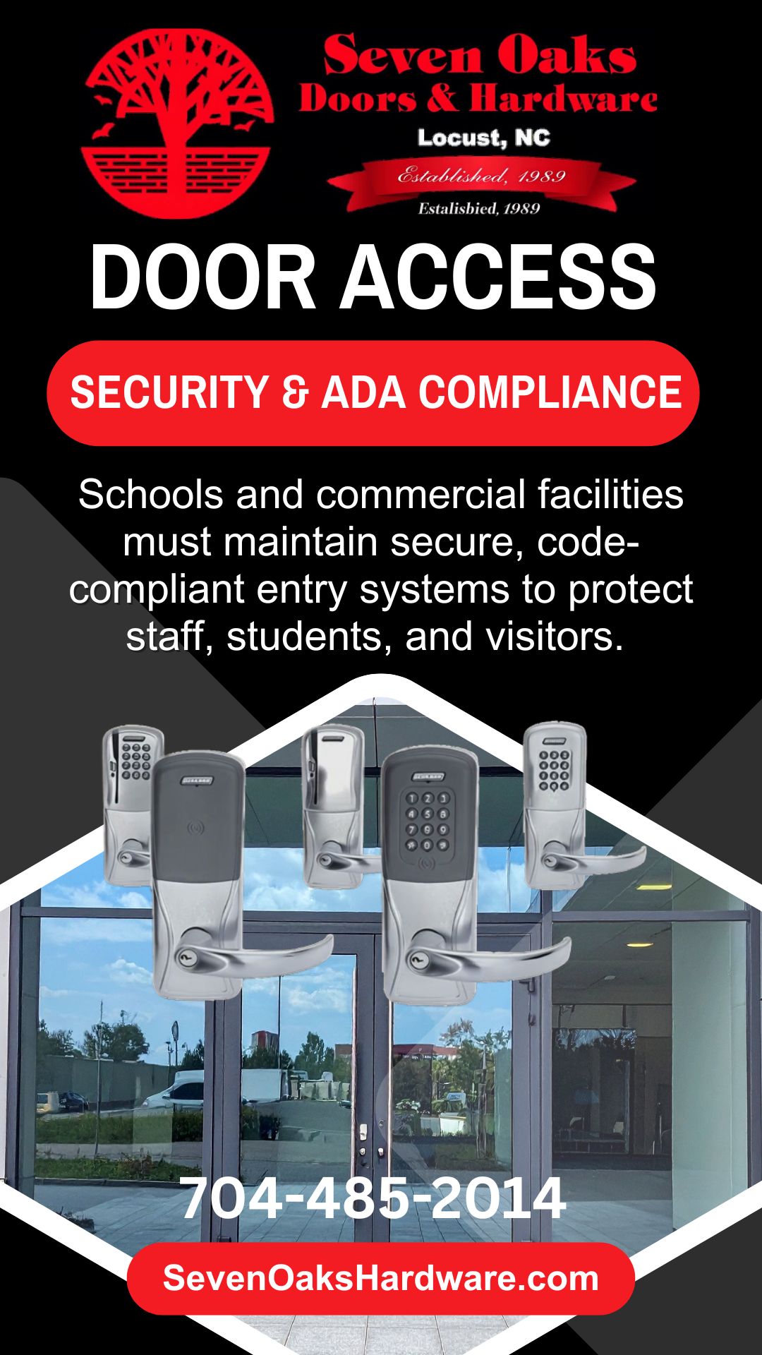 Commercial Doors for Schools and Facilities in Danville, VA