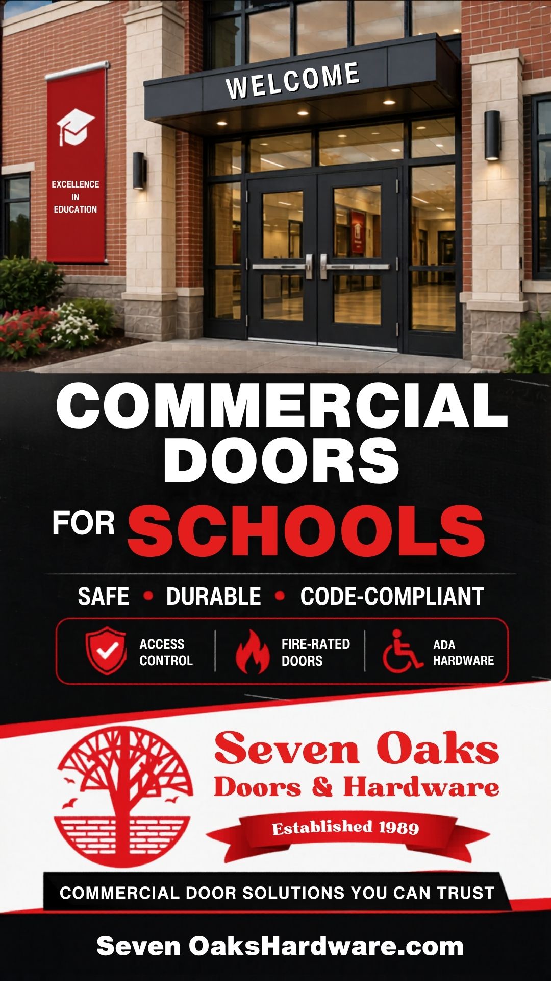 Commercial Doors for Schools in Goldsboro, NC
