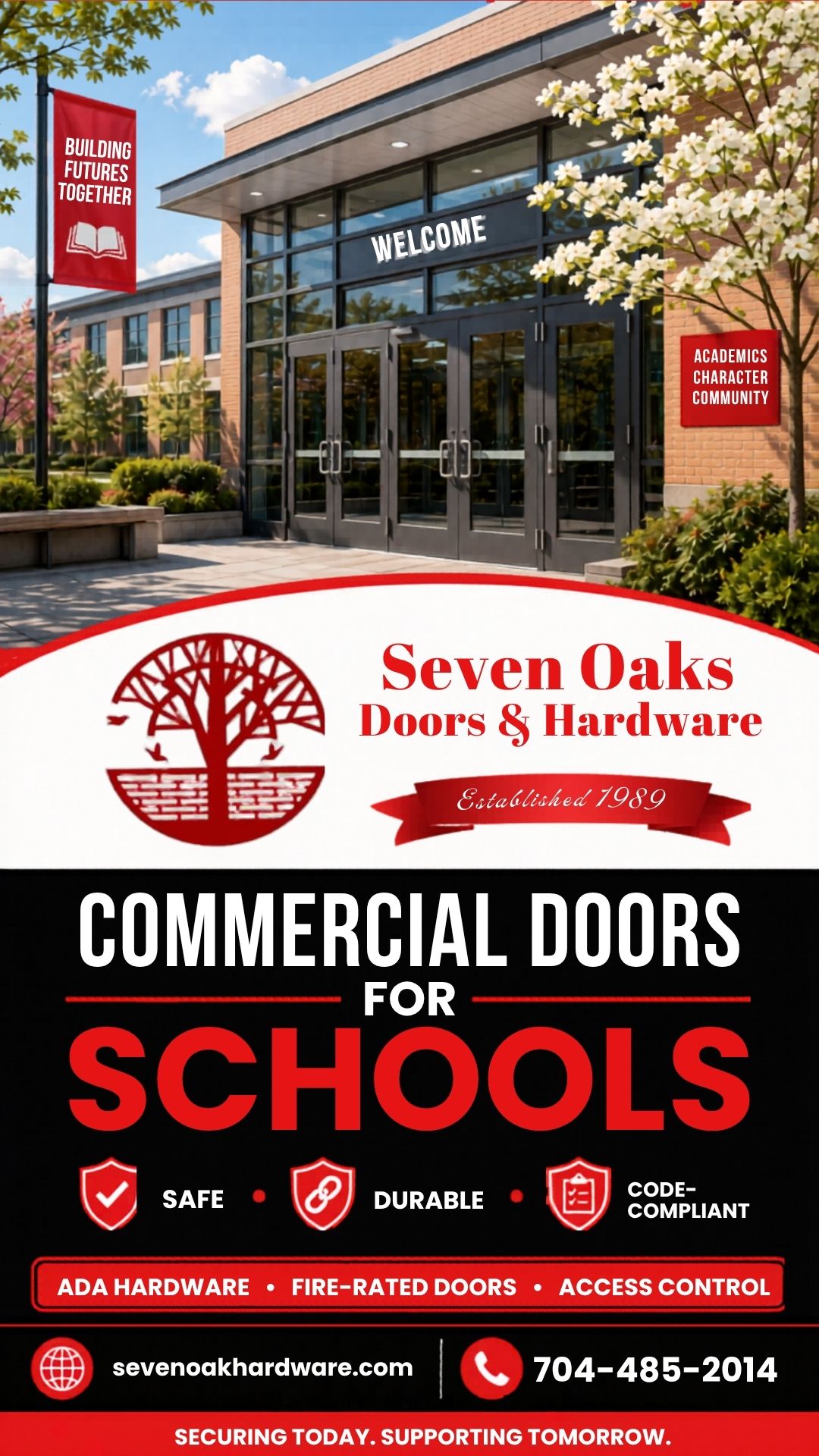 Commercial Doors for Schools in New Bern, NC