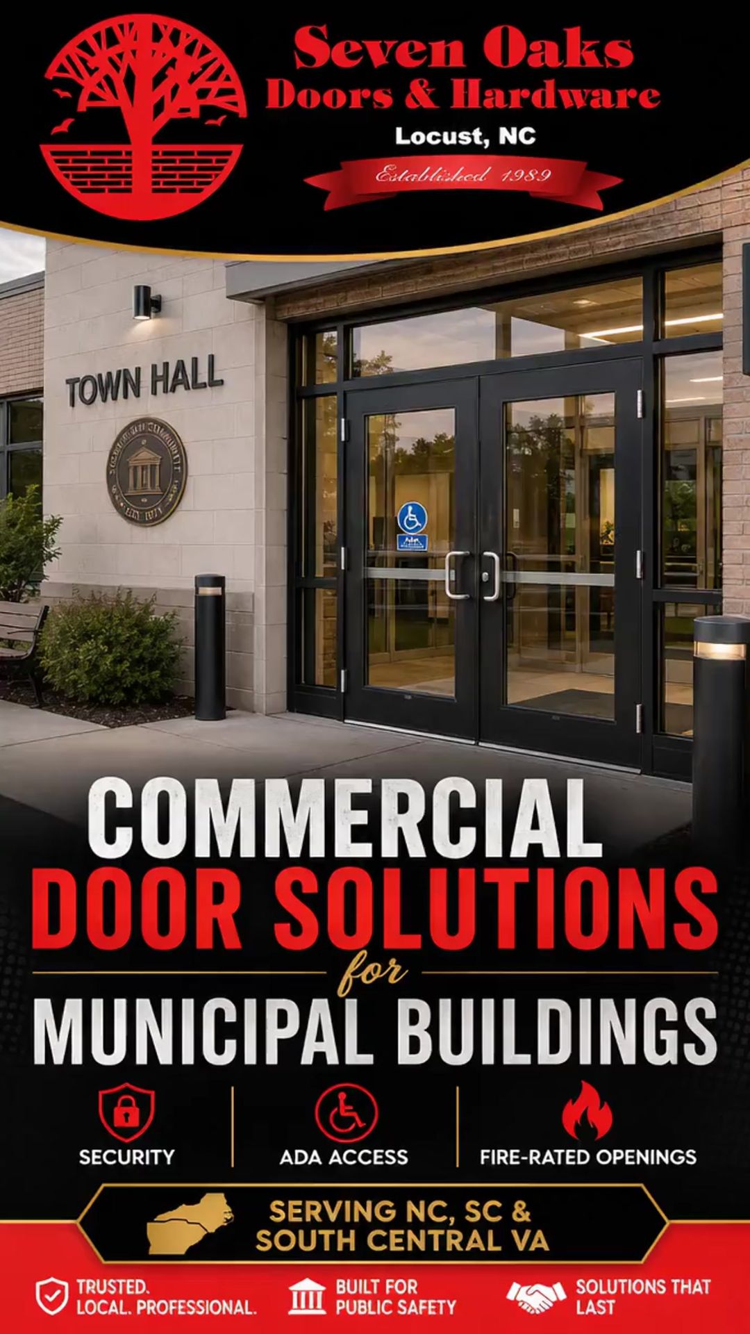 Commercial Door Solutions for Municipal Buildings and Public Facilities