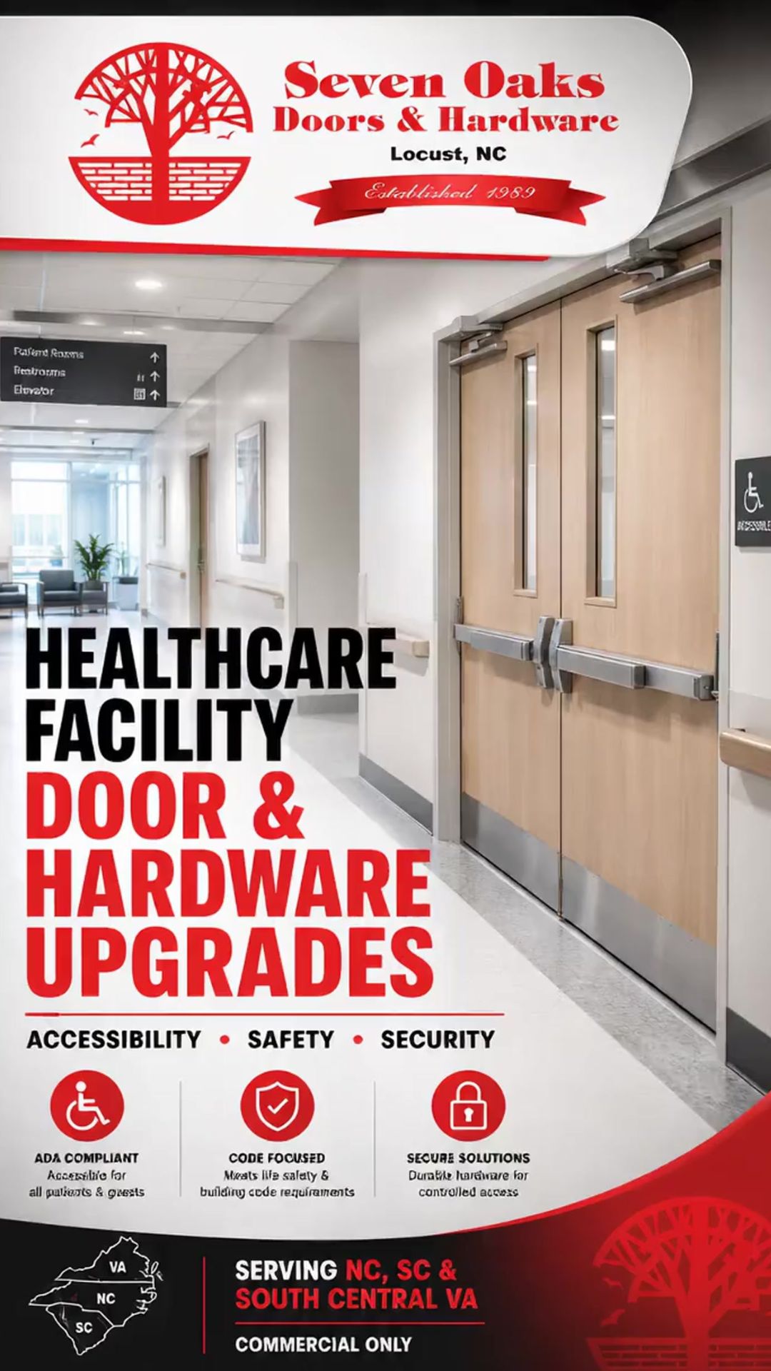 Commercial Door and Hardware Upgrades for Healthcare Facilities